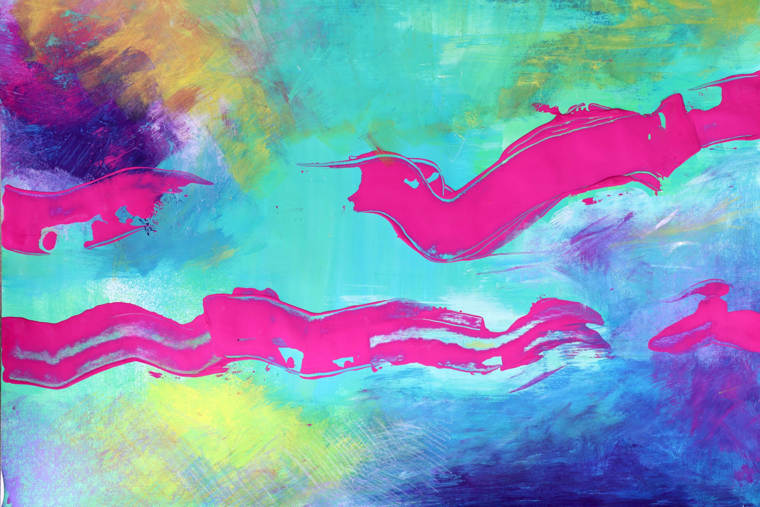 03 Gouachefarbe, Pastellkreiden auf Papier